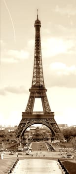 Eiffel Tower Paris Sepia