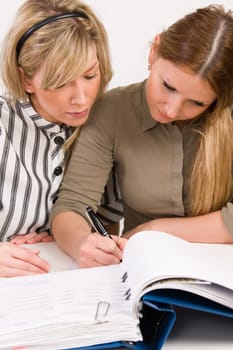 business team working