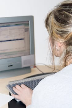 On the computer 01