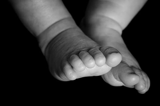Feet of a toddler