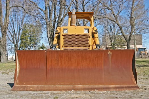 bulldozer front