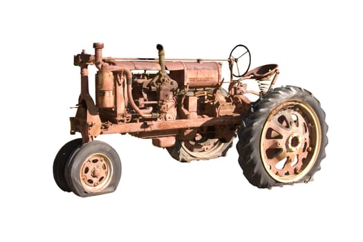 retired farm tractor