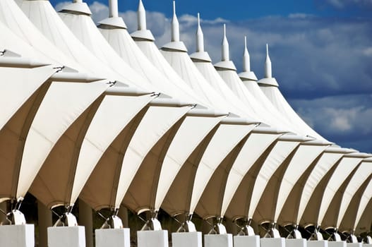 White awning