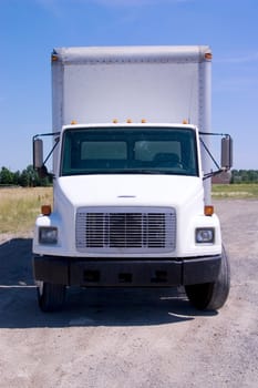 White Cargo Truck