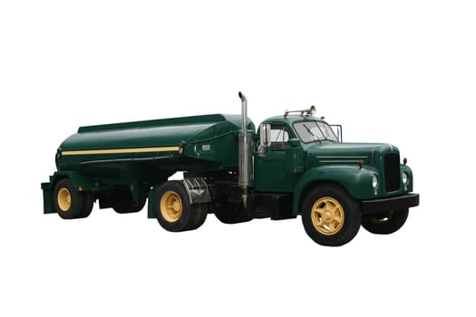 Green Tanker Truck