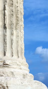 Ancient Greek Column close up