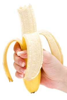 Peeled banana
