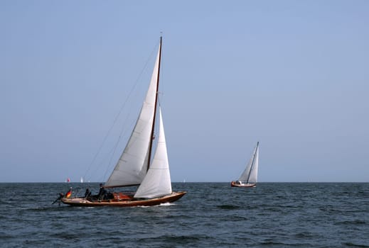 Classic sailing yacht on the Baltic Sea - Sailing Yacht at the Baltic Sea