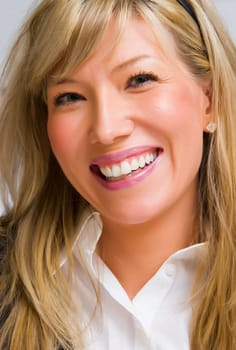 cheerful businesswoman