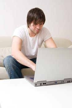 businessman working at home