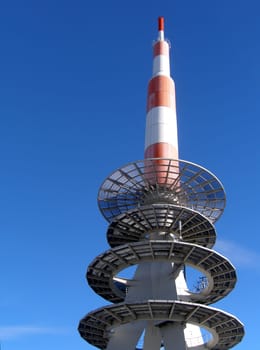 The radio tower in the Harz Mountains. It is rarely so beautiful to see!