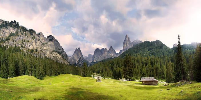 Tschamin Valley Panorama