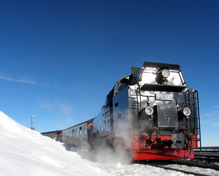 In wonderful weather on the Brocken in the Harz Mountains!