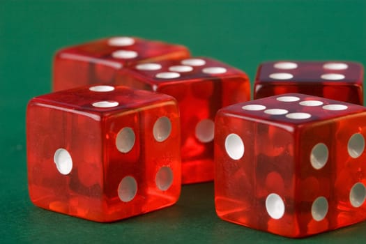 Five dice