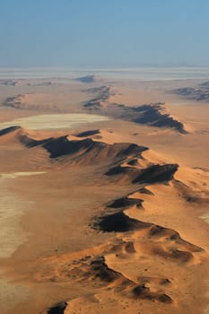 Aerial view of the Namib Desert