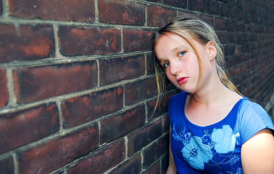 Girl upset