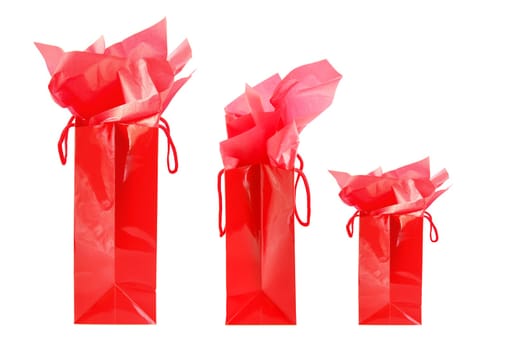 Red shopping bags