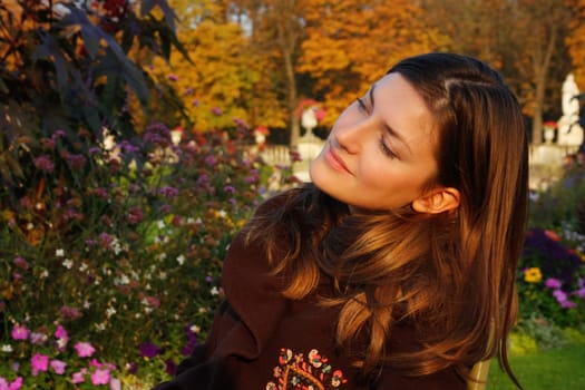 Portrait in autumn colors