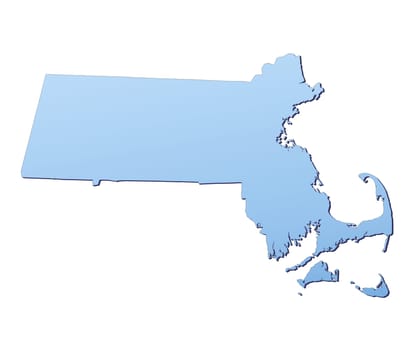 Massachusetts(USA) map