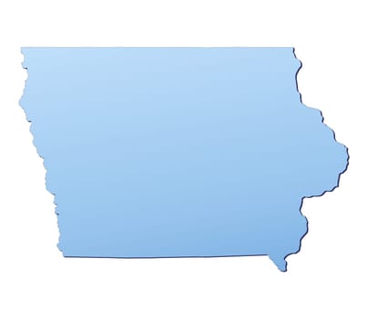 Iowa(USA) map