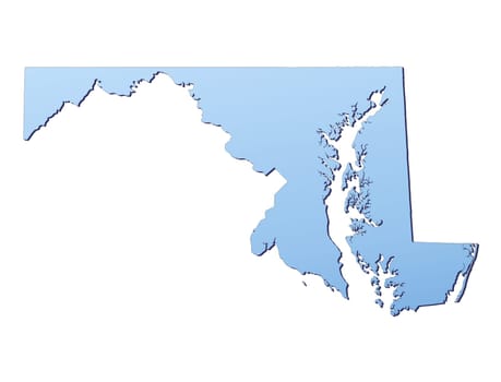 Maryland(USA) map