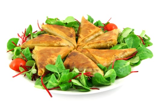 Samosa in a plate
