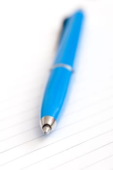 blue pen