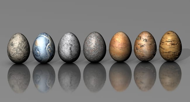 Egg,Stone,Marble,Granite,Row,Easter