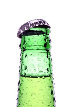 beer bottle isolated on white