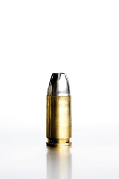 Bullet 9mm macro with reflection