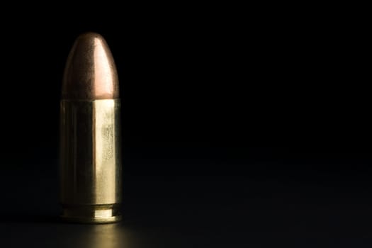 bullet 9mm on black