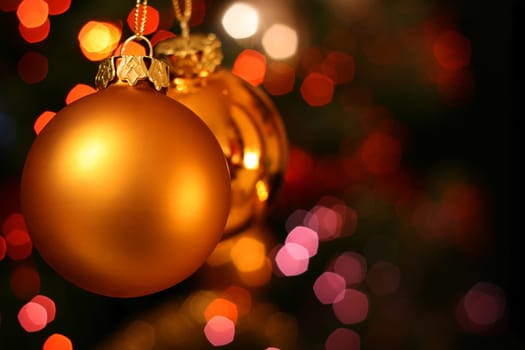 Christmas golden ball