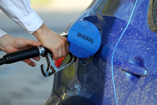 Fill up with diesel