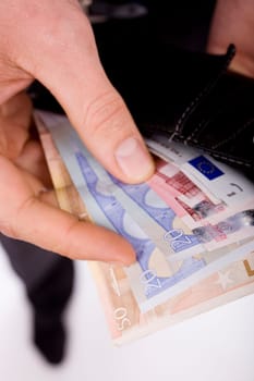 Businessman with banknotes