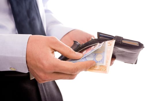 Businessman with banknotes