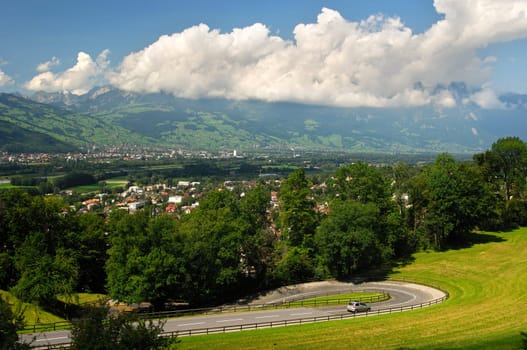 Principality of Liechtenstein in the Rhine Valley