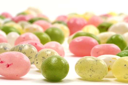 Lots of colorful eggs