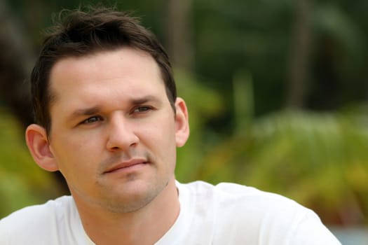 Portrait of attractive man