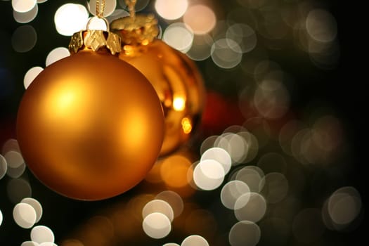 Christmas golden ball