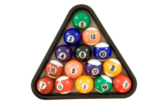 Colorful billiard balls