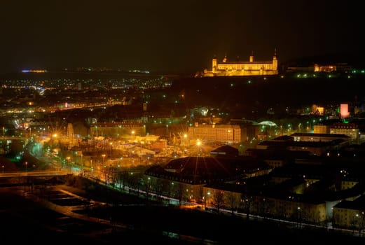 Würzburg at night