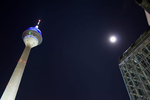 The Rhine Tower in Düsseldorf