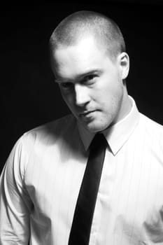 portrait in black and white