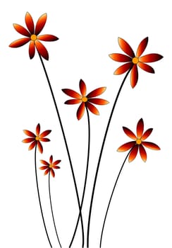 long-stemmed flowers