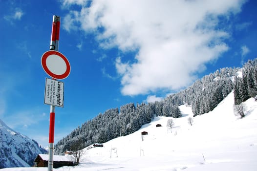 Danger of avalanches