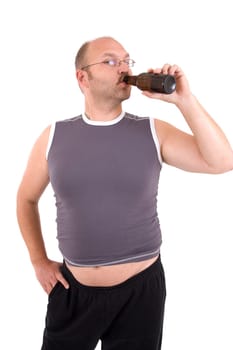 Having a drink