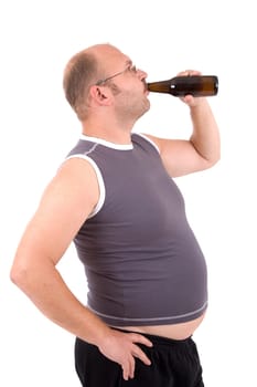 Drinking beer
