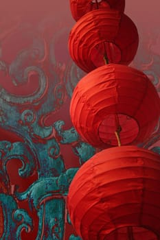 Red Chinese lanterns