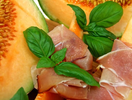 Melon with ham