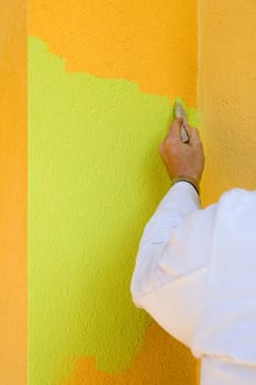 Painting the façade